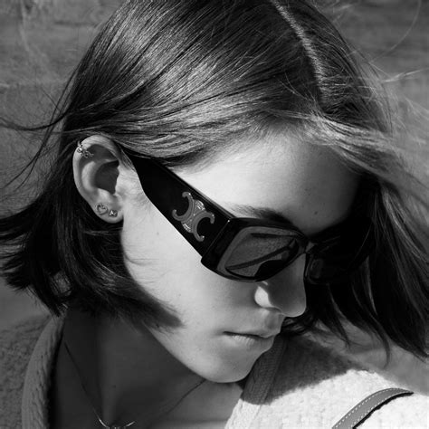 celine sunglasses cl40045|TRIOMPHE XL 01 SUNGLASSES IN ACETATE .